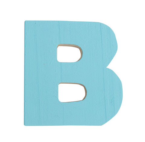 Letra B azul claro
