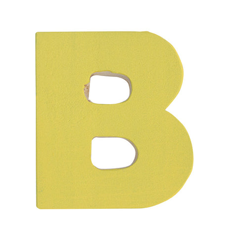 Letra B amarillo