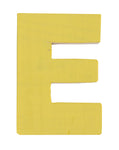 Letra E amarillo