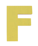Letra F amarillo