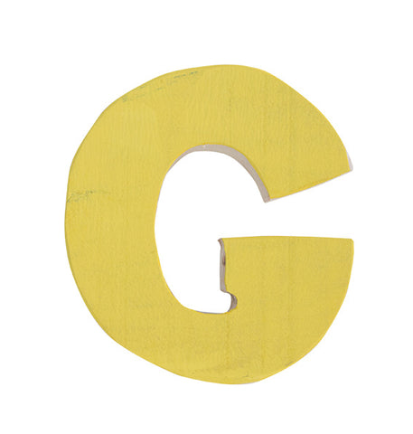 Letra G amarillo
