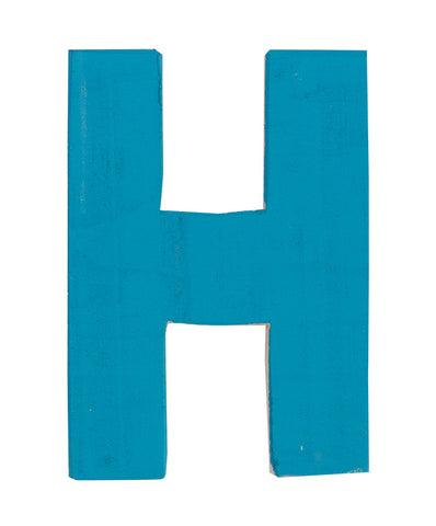 Letra H azul oscuro