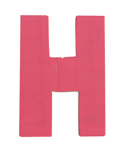Letra H rojo