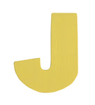 Letra J amarillo