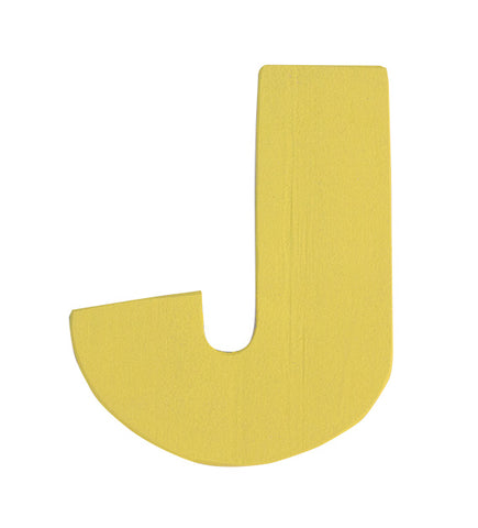Letra J amarillo
