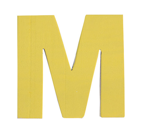 Letra M amarillo