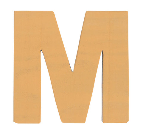 Letra M naranja