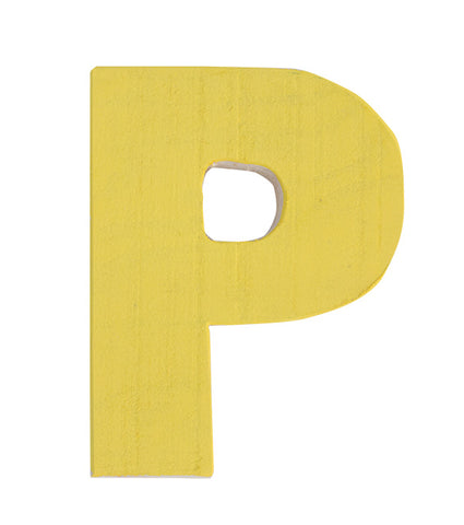 Letra P amarillo