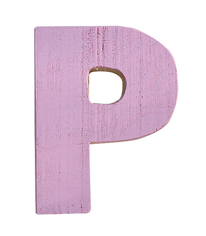 Letra P rosa