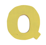 Letra Q amarillo