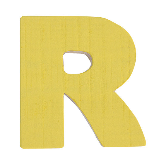 Letra R amarillo – La casita de Margaux