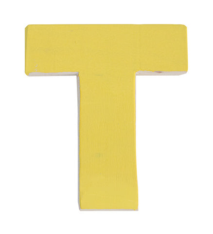 Letra T amarillo